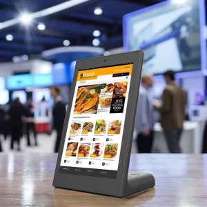 8″RK3566 L Shape Capacitive Touch Screen Customer Feedback Evaluator Restaurant Ordering Desktop Self Order Kiosk Android Tablet