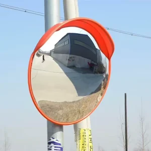 80CM Wide Angle Convex Mirror Indoor Outdoor Traffic Anti Theft Safety Reflector PC Material for Road Crossing Turning