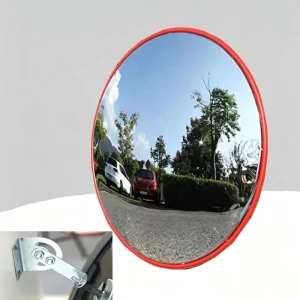 80cm Indoor 180 Dome Wide Angle Convex Mirror High Definition PC Anti Glare Safety Mirror 2 Pieces for Supermarkets