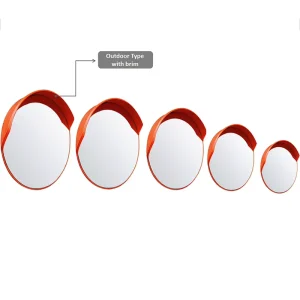 80cm Outdoor Circular Traffic Polycarbonate Convex Mirror