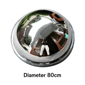 80cm PMMA Acrylic Convex Wall Mirror 2mm Thickness Full Dome Security Mirror for Warehouse