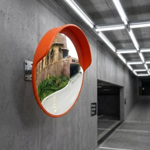 80cm Road Wide Angle Convex Concave Anti Theft Acrylic Round Mirror Outdoor Traffic for Highway Parking Lot Bubble Mirror