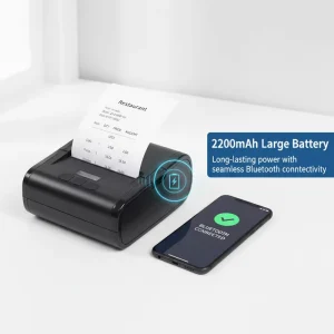 80mm Handheld Thermal Label Printer for Ink Free Barcode Sticker Printing Used for Express Waybills Household Label Stickers