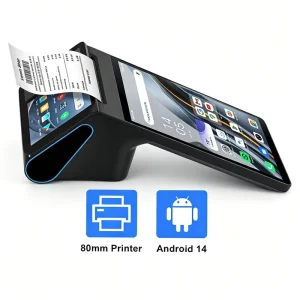 80mm Mobile Printer Dual Display Android POS Terminal NFC QR Code Reader Octa Core CPU 3GB RAM Grocery Store Self Checkout Z150