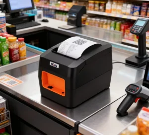 80mm Thermal Bill Printer High Speed 250mm/s USB Serial with Wall Mount Function for Store POS Cashier