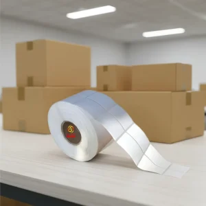 80mm x 60mm Waterproof Durable Oil Proof Adhesive Barcode Labels for Supermarket Use 2 Across