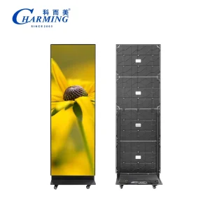 8K HD Foldable LED Screen for Church Backdrop Display P1.86mm With Sound System Double Sided Poster Screen
