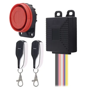 9-15V High performance Stable IC Motorcycle Anti theft Alarm Security Lock with 105-125 DB ABS+Metal 315-316MHz