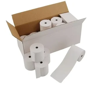 A Grade Paper Supply 3 1 8 X 230 80×60 Printing Black Cashier Thermal Paper Receipt Clov App 50 White Rolls for Pos Machines