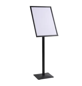 A3 Black Heavy Duty Pedestal Sign Holder Floor Stand Display Rack for Sign Poster Menu Board Stand Alone Sign Holders
