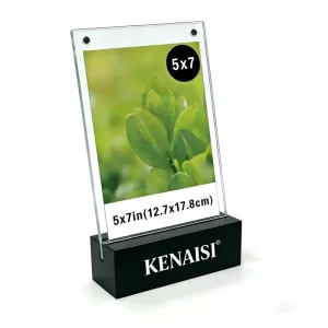 A4 T shaped Acrylic Display Board Menu Stands Pull Out Table Card Display Advertising Acrylic Sign Holder with Acrylic Base