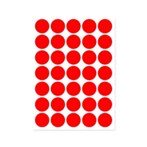 A5 Color Polka Dot Labels Waterproof Handwritten Blank Storage Classification Self-adhesive Stickers Grocery Vinyl/PVC Promotion