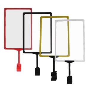 A6 Size Super Market POP Frame Board ABS Material Advertising Clip Frame Display Label Price Tag Holder
