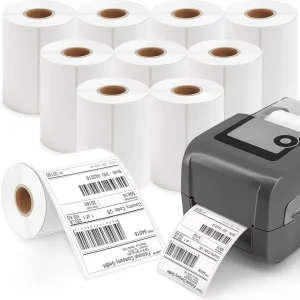 A6 Thermal Shipping Labels 4X6 Inch 250 500 Labels Per Roll 4″ X 6″ (100x150MM, 101.6 X 152.4MM) Direct Thermal Barcode Labels