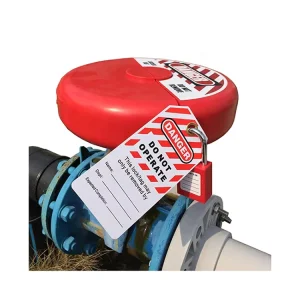 ABS Durable Industrial Safety Valve Lockout Tagout Device 165mm 254mm Rotation Gate Key Operated Waterproof Anti Theft