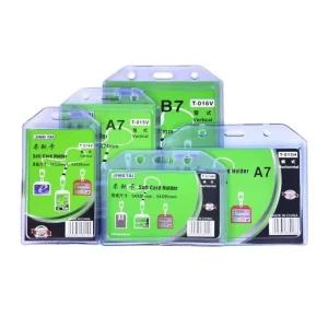 ABS Soft Student Card Set Name Tags Card with Badge Holder Accessory