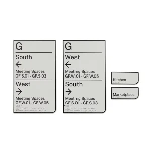 ADA Signage Restroom Signs for Public Facility Identification Braille Sign Accessibility Signs for Malls in Shopping Centers