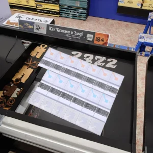 AFC 4040 Supermarket Security Anti Theft RF Soft Label Tag 4*4cm Barcode EAS Sticker 8.2MHz Retail Security System