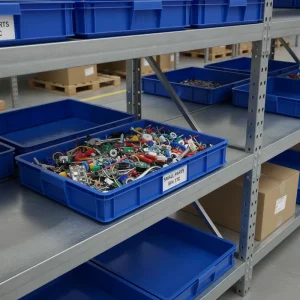 AS RS Compatible Plastic Container Precision Molded Dimensions for Automated Storage Retrieval Storage Boxes Bins Plastic Crate
