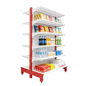 Aceally Retail Market Display Light Duty Double Gondola Rack Shelving
