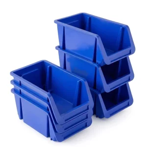 Aceally Storage Containers Stackable Nestable Plastic Storage Bins