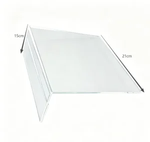 Acrylic A5 Shelf Talker Sign Holder Clear Label Display for Supermarket Library and Retail Use
