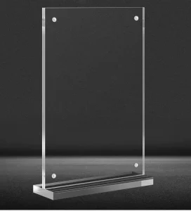 Acrylic Magnetic Portable Recyclable Restaurant Menu Display Clear Showing Board Advertising Sign Rack Digital Stand