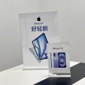 Acrylic Mobile Phone Price Tag Stand