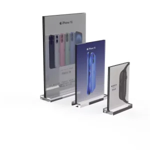 Acrylic Name Card Price Tag Label Display Holder With High Material