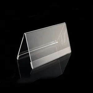Acrylic Office Desktop Business Name Price Card Label Tag Sign Display Holder Stand Nameplate Frame