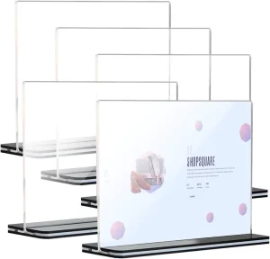 Acrylic Plastic Sign Holder Clear Table Menu Desktop Display Stand A4 a5 a6