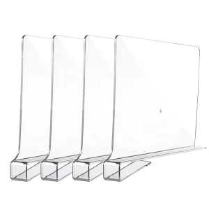 Acrylic Shelf Divider Clear Dividers for Closet Shelves