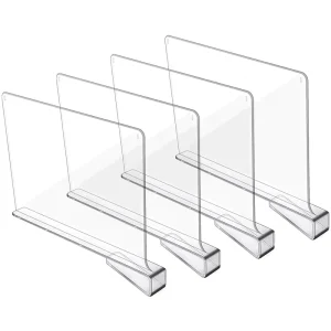 Acrylic Shelf Dividers for Closet Organization 6PCS Closet Shelf Divider Closet Dividers for Shelves
