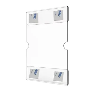 Acrylic Sign Holder for 8.5×11″ Wall Mounted Post Display Frame with Stickers