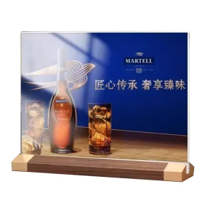 Acrylic T L Shape Price Tag Wooden Menu Display Stand and Photo Holder for Fast Food Restaurants Hotels Schools Home Offices