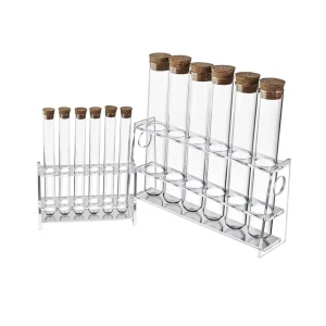 Acrylic Test Tube Display Rack Pre-Assembled for Multiple Specifications Hole Positions Laboratory Desktop Storage