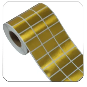 Adhesive Gold Wire Drawing Sticker Printing PET Beverage Wine Label Barcode Labels with Customized Size for Coffee Energy Drinks