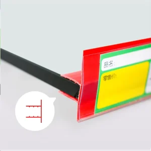 Adhesive Price Shelf Label Tag Holder Strip Data Strip for Supermarket Shelves