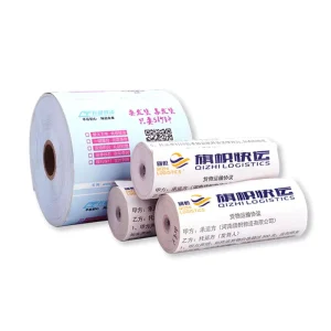 Adhesive Sticker 70gsm 57x40mm Strong Waterproof POS Barcode Printing 100 Rolls