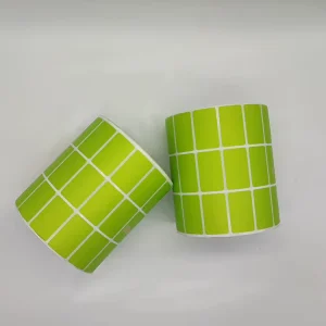 Adhesive Waterproof Barcode Labels 25x15mm Three Rows PP Synthetic Paper Sticker Roll for Grocery Supermarket Promotion Thermal