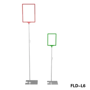 Adjustable A4 A3 Advertising Promotion Floor Standing Sign Holders with Slot-in Frames