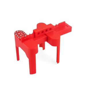 Adjustable Ball Valve Lockout Red Industrial Safety Lockout Devices