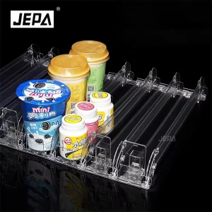 Adjustable Clip On Shelf Divider Retail Organizer Store Fixture Plastic Merchandise Barrier for Grocery Daily Snack