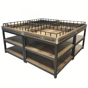 Adjustable Disassembled Mini Supermarket Gondola Shelving Retail Display Rack Shelves