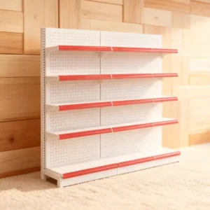 Adjustable Durable Metal Supermarket Rack & Display Stand With Single/Double Sided Options For Shops