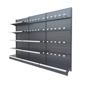 Adjustable Heavy Duty Light Duty Metal Gondola Shelving Racks for Supermarkets Retail Stores Customizable Sizes