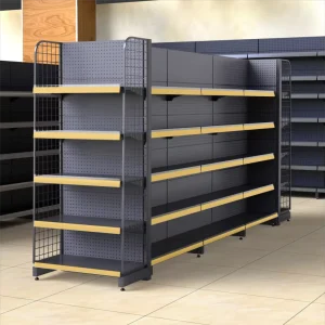 Adjustable Height Steel Light Duty Supermarket End Cap Display Stand Promotional Bin for Retail Store Marketing Factory Direct