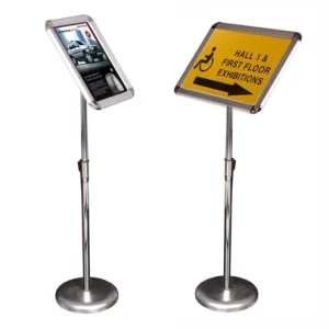 Adjustable Indoor Menu Board Poster Sign Information Display Stand A3 A4 Size