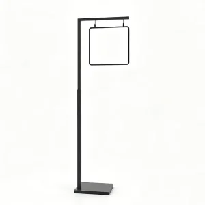 Adjustable L Shape Metal Banner Holder Stand for Store Display Poster Floor Sign Holder