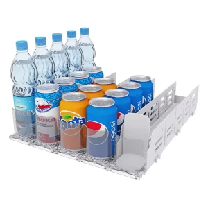 Adjustable Length Modular Detachable Drink Pusher for Supermarket Refrigerator Organizer